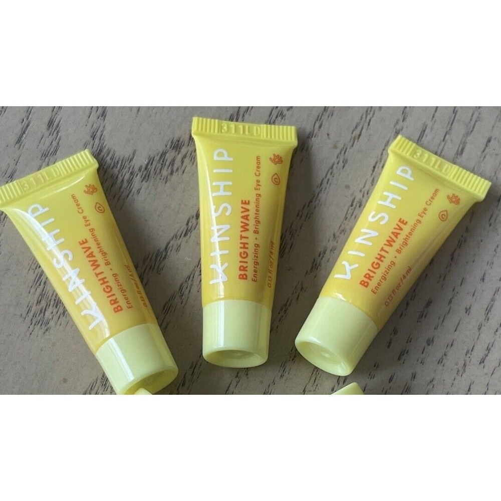 KINSHIP Brightwave Energizing + Brightening Eye Cream .13oz Travel NEW Lot Of 3